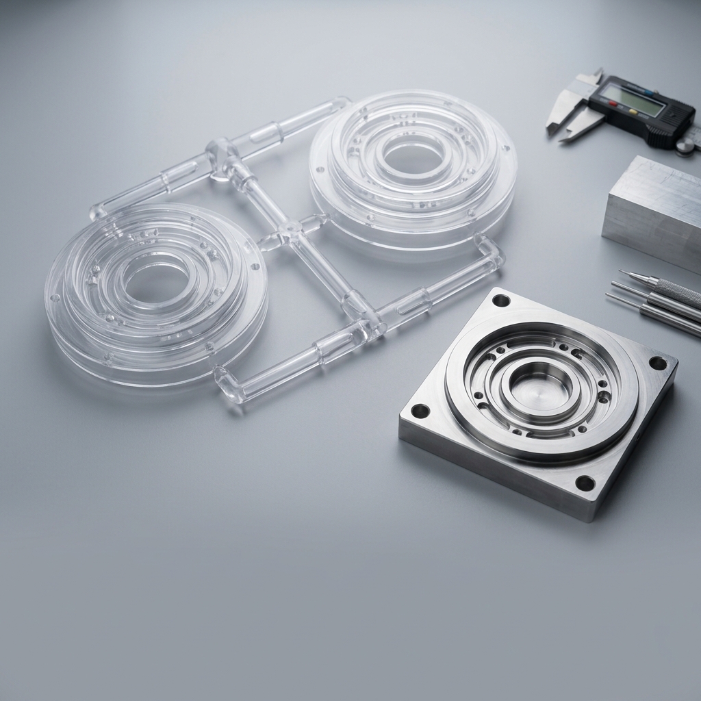 Injection molding tool and molded part