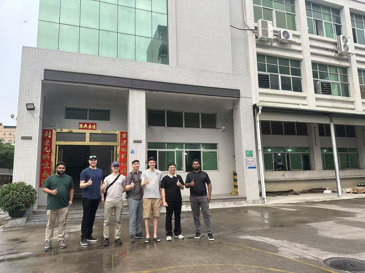 Blue Robotics team visiting Shenghao Precision Tech facility